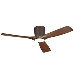54" Kichler Volos Bronze LED Ceiling Fan with Walnut Blades