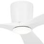 54" Kichler Volos Matte White Hugger LED Ceiling Fan with Wall Control