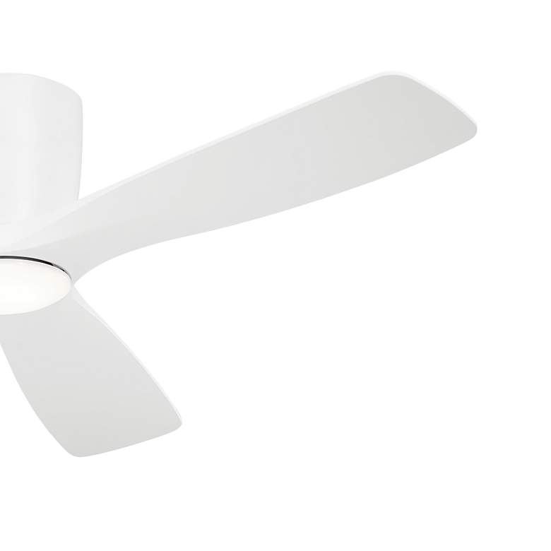 Image 3 54" Kichler Volos Matte White LED Hugger Ceiling Fan more views