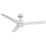 1_54" Lotus Matte White 2700K LED Smart Ceiling Fan