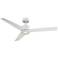 54" Lotus Matte White 2700K LED Smart Ceiling Fan