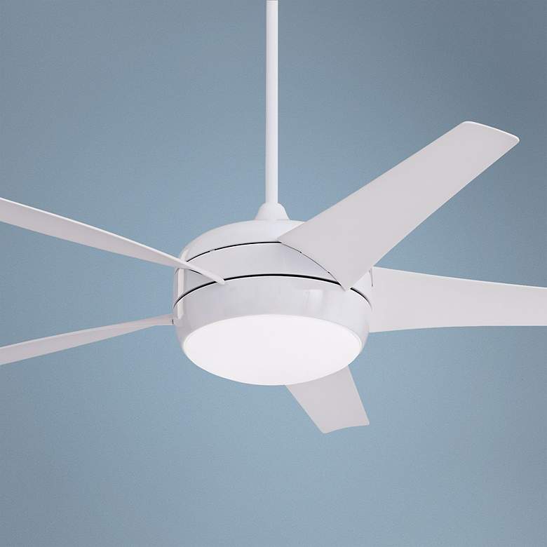 Image 1 54 inch Midway Eco White Energy Star Ceiling Fan