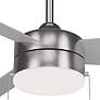 54" Minka Aire Airetor III Brushed Nickel LED Fan with Pull Chain in scene