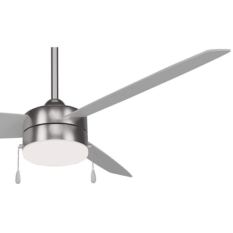 Image 5 54" Minka Aire Airetor III Brushed Nickel LED Fan with Pull Chain more views