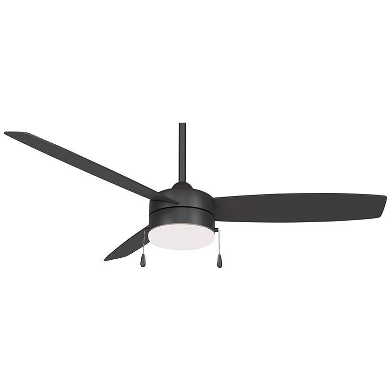Image 1 54 inch Minka Aire Airetor III Coal Finish LED Ceiling Fan with Pull Chain