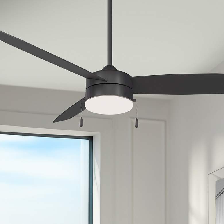 Image 1 54" Minka Aire Airetor III Coal Finish LED Ceiling Fan with Pull Chain