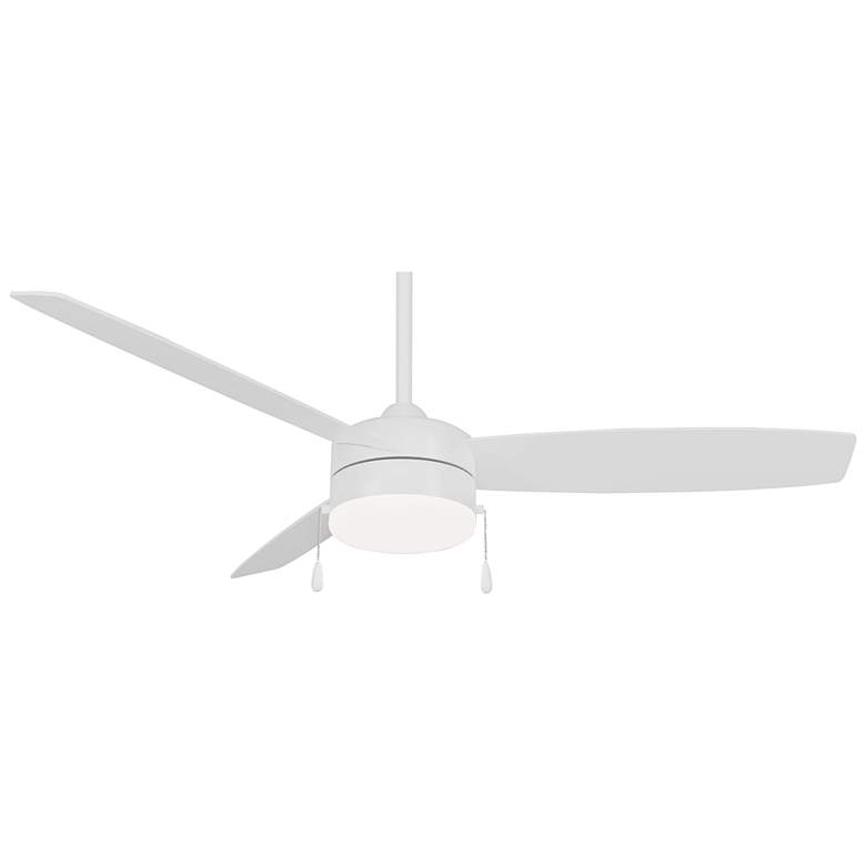 Image 2 54" Minka Aire Airetor III White LED Ceiling Fan with Pull Chain