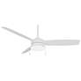 2_54" Minka Aire Airetor III White LED Ceiling Fan with Pull Chain
