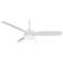 54" Minka Aire Airetor III White LED Ceiling Fan with Pull Chain