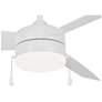 4_54" Minka Aire Airetor III White LED Ceiling Fan with Pull Chain more views