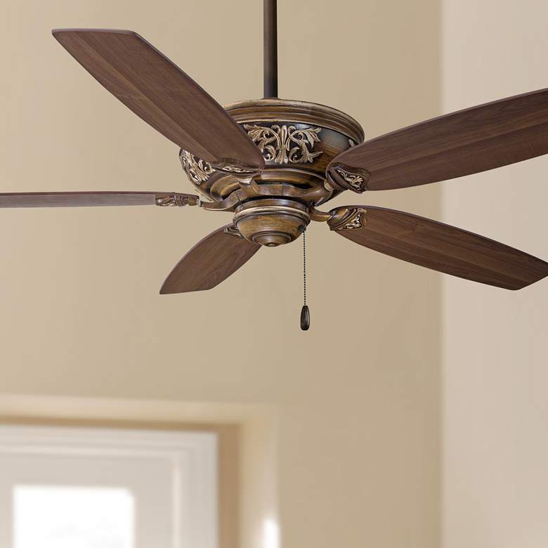 Image 1 54 inch Minka Aire Belcaro Walnut Finish Ceiling Fan with Pull Chain