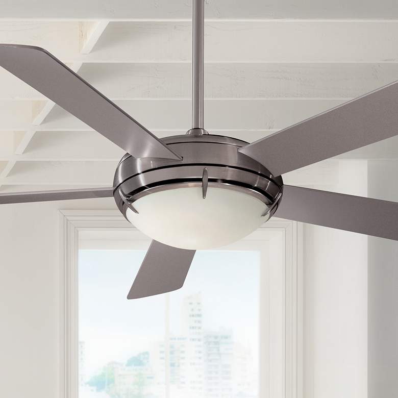 Image 1 54" Minka Aire Brushed Nickel Como™ Ceiling Fan