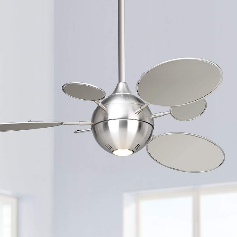 Image 1 54 inch Minka Aire Cirque Brushed Nickel Ceiling Fan