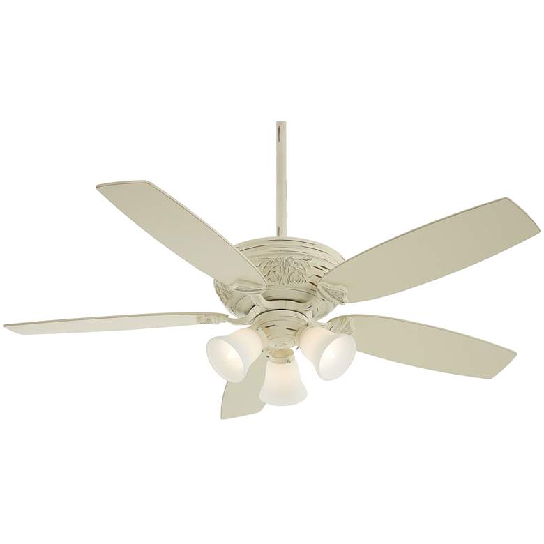 Image 2 54 inch Minka Aire Classica Provencal Blanc LED Ceiling Fan with Remote