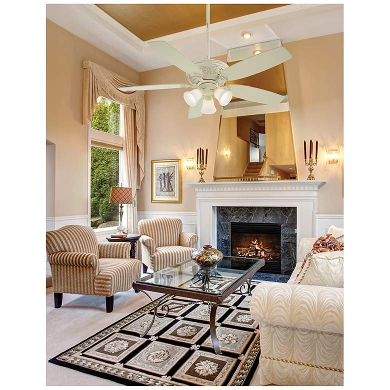 Image 7 54" Minka Aire Classica Provencal Blanc LED Ceiling Fan with Remote more views