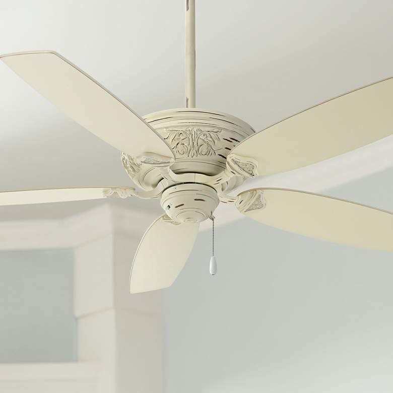 Image 1 54" Minka Aire Classica Provencal Blanc Pull Chain Ceiling Fan