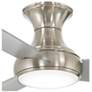 5_54" Minka Aire Concept III Nickel Hugger Wet LED Smart Ceiling Fan more views