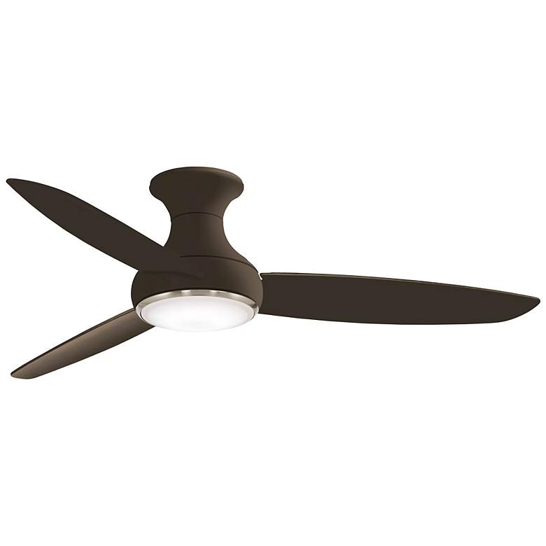 Image 2 54" Minka Aire Concept III Oiled Bronze Wet Hugger Smart Ceiling Fan