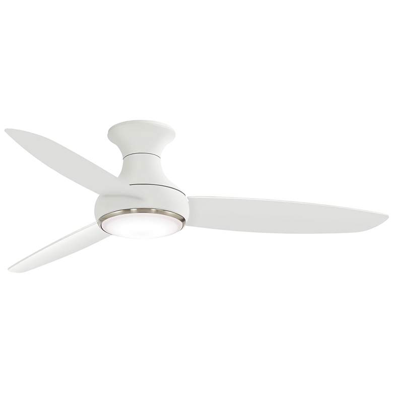 Image 2 54" Minka Aire Concept III White Wet Rated Modern Hugger Smart Fan