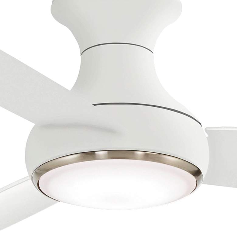 Image 3 54" Minka Aire Concept III White Wet Rated Modern Hugger Smart Fan more views