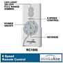 4_54" Minka Aire Concept IV Bronze LED Wet Rated Smart Ceiling Fan more views