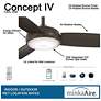 54" Minka Aire Concept IV Bronze LED Wet Rated Smart Ceiling Fan