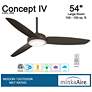 54" Minka Aire Concept IV Bronze LED Wet Rated Smart Ceiling Fan