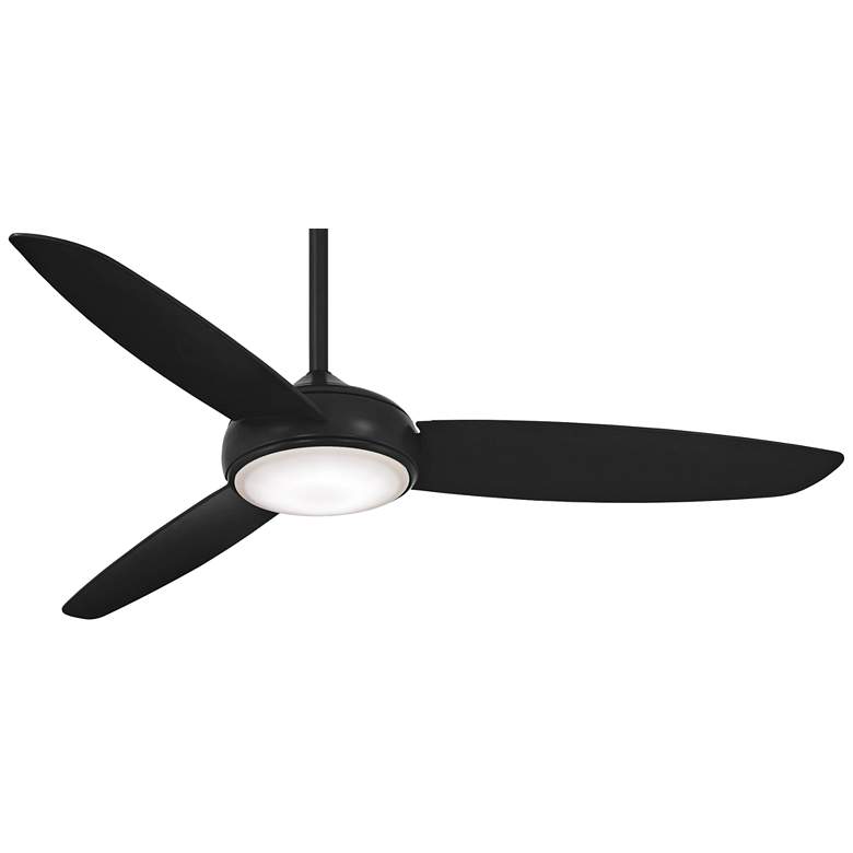 Image 2 54 inch Minka Aire Concept IV Coal LED Wet Rated Smart Ceiling Fan