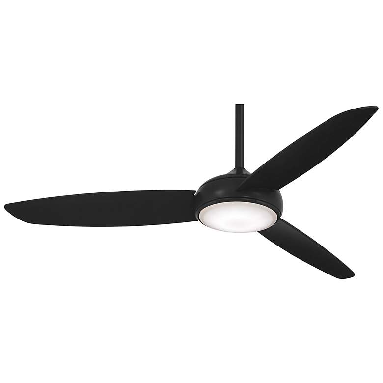 Image 2 54 inch Minka Aire Concept IV Coal LED Wet Rated Smart Ceiling Fan