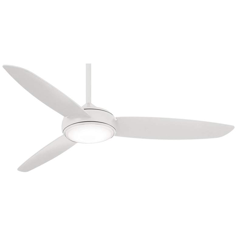 Image 2 54 inch Minka Aire Concept IV LED Wet Rated White Finish Smart Ceiling Fan