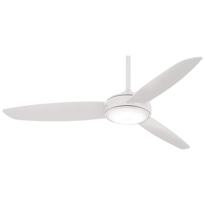 Image 2 54 inch Minka Aire Concept IV LED Wet Rated White Finish Smart Ceiling Fan