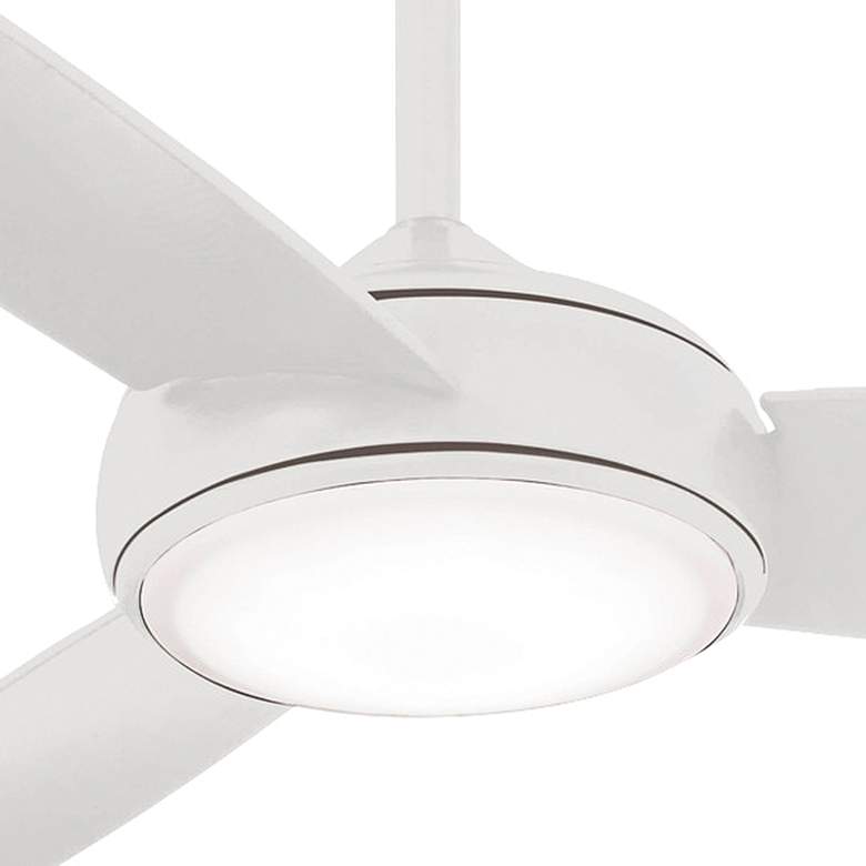 Image 3 54" Minka Aire Concept IV LED Wet Rated White Finish Smart Ceiling Fan more views