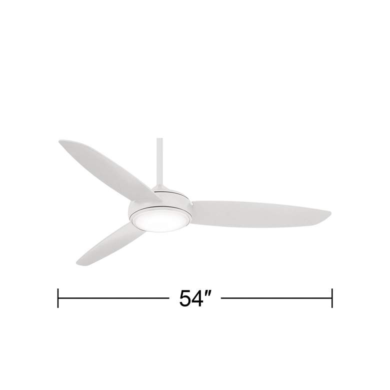 Image 5 54" Minka Aire Concept IV LED Wet Rated White Finish Smart Ceiling Fan more views