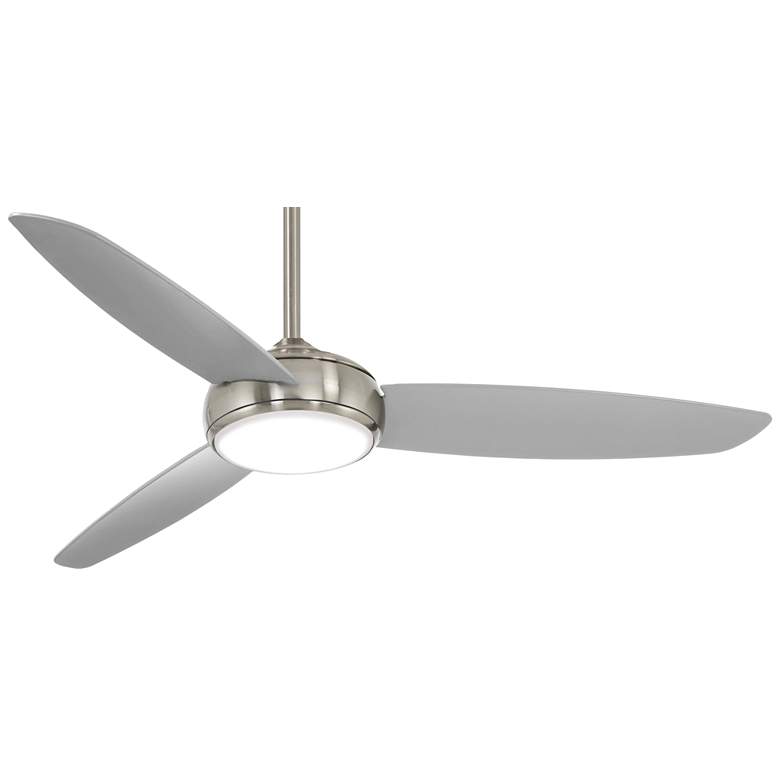 Image 2 54 inch Minka Aire Concept IV Nickel LED Wet Rated Smart Ceiling Fan