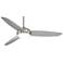 54" Minka Aire Concept IV Nickel LED Wet Rated Smart Ceiling Fan