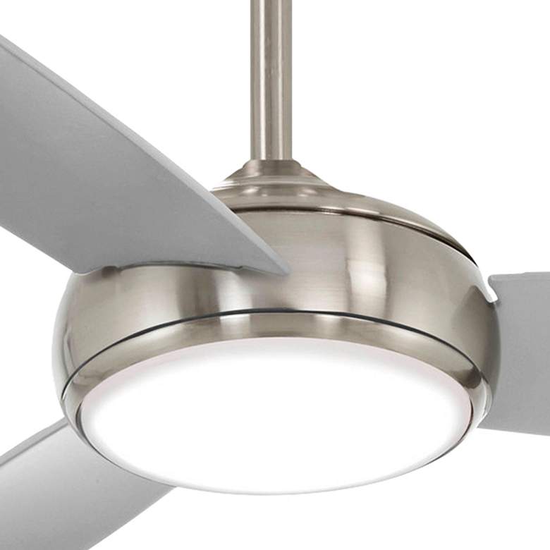 Image 3 54 inch Minka Aire Concept IV Nickel LED Wet Rated Smart Ceiling Fan more views