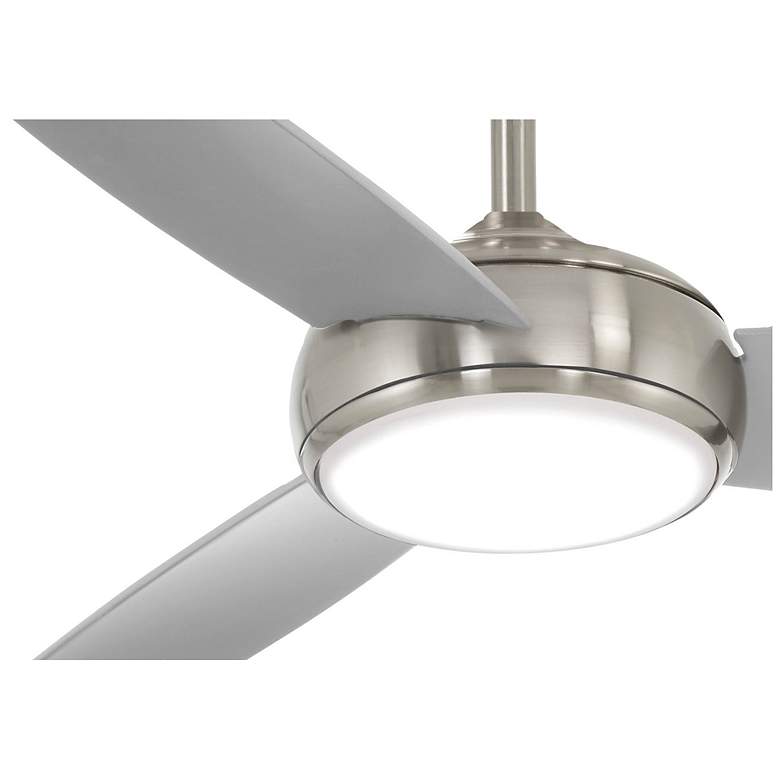 Image 5 54 inch Minka Aire Concept IV Nickel LED Wet Rated Smart Ceiling Fan more views