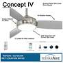 6_54" Minka Aire Concept IV Nickel LED Wet Rated Smart Ceiling Fan more views