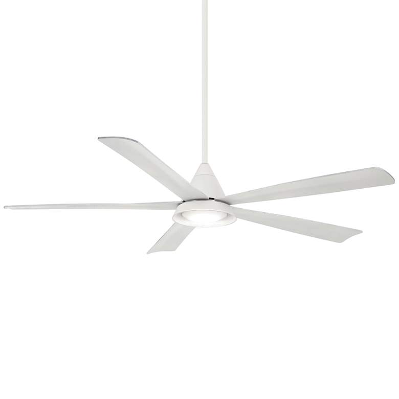 Image 2 54 inch Minka Aire Cone White Wet Rated LED Ceiling Fan with Remote