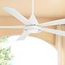 54" Minka Aire Cone White Wet Rated LED Ceiling Fan with Remote