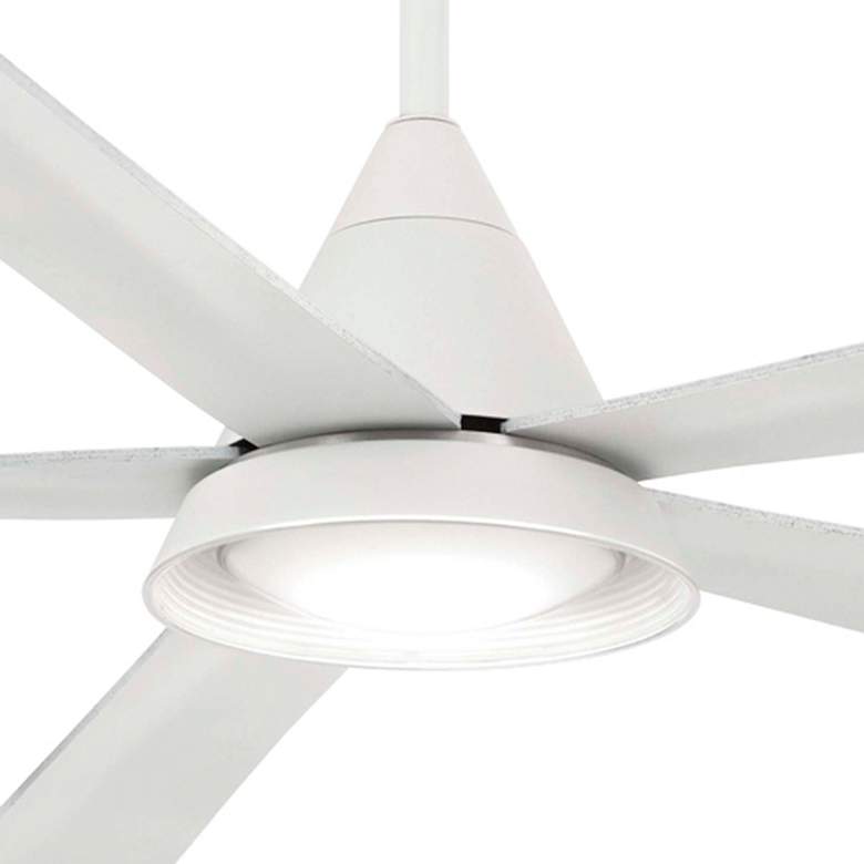 Image 3 54 inch Minka Aire Cone White Wet Rated LED Ceiling Fan with Remote more views