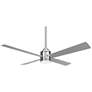 3_54" Minka Aire Falco Brushed Nickel LED Indoor Ceiling Fan