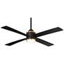 2_54" Minka Aire Falco Coal Black LED Indoor Ceiling Fan