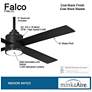 4_54" Minka Aire Falco Coal Black LED Indoor Ceiling Fan more views