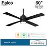 5_54" Minka Aire Falco Coal Black LED Indoor Ceiling Fan more views