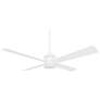 3_54" Minka Aire Falco Flat White LED Indoor Ceiling Fan