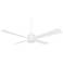 54" Minka Aire Falco Flat White LED Indoor Ceiling Fan