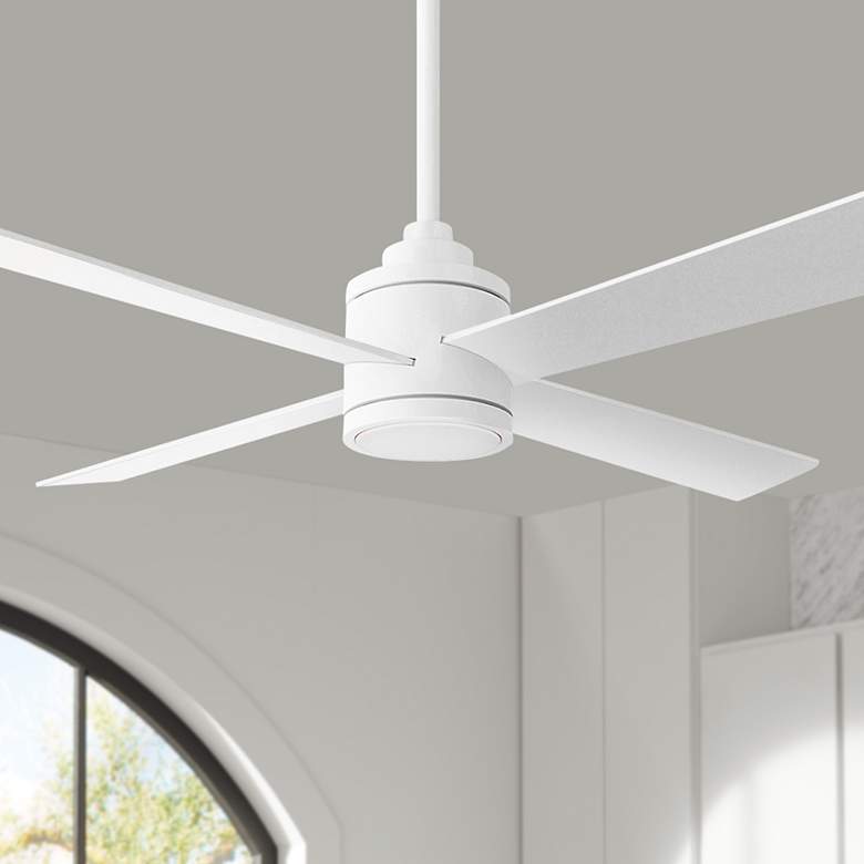 Image 2 54" Minka Aire Falco Flat White LED Indoor Ceiling Fan