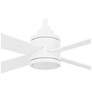 4_54" Minka Aire Falco Flat White LED Indoor Ceiling Fan more views