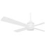 5_54" Minka Aire Falco Flat White LED Indoor Ceiling Fan more views
